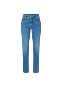 Slim-fit-Jeans MAC "DREAM", Damen, Gr. 34, L&auml;nge 32, blau (light blau used wash), Denim/Jeans, Obermaterial: 82% Baumwolle, 9% Polyester, 5% Elastomultiester, 4% Elasthan, slim fit lang, Jeans Slim-fit-Jeans, sehr elastisches Material