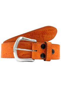 Lederg&uuml;rtel RETTUNGSRING G&Uuml;RTEL, Damen, Gr. 80, orange, Leder, unifarben, G&uuml;rtel Lederg&uuml;rtel, Vintage-Look, Vollrindleder