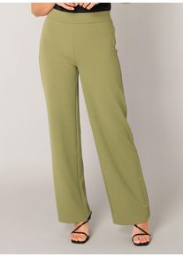 Treggings Base Level "Yarah", Damen, Gr. 36, L&auml;nge 30, gr&uuml;n, Web, Obermaterial: 97% Polyester, 3% Elasthan, unifarben, loose fit lang, Hosen Treggings, mit elastischem Bund