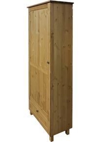 Schuhschrank OTTO HOME "Juventus", beige (natur), B:67cm H:180cm T:38cm, Massivholz, Schr&auml;nke, Schuhschrank, aus massiver Kiefer, Breite 67cm, H&ouml;he 180 cm