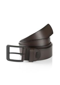 Lederg&uuml;rtel MONTI "ATLANTA", Damen, Gr. 105, braun, Materialmix, unifarben, G&uuml;rtel Lederg&uuml;rtel, mit dunkler Schlie&szlig;e, Topseller