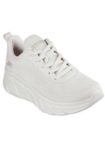 Sneaker Skechers "BOBS B FLEX HI-FLYING HI", Damen, Gr. 39, wei&szlig; (sanftes wei&szlig;), Textil, Schuhe Sneaker, Trainingsschuh, Schn&uuml;rschuh, Freizeitschuh in veganer Verarbeitung, Topseller
