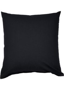 Kissenbezug Janine "PIANO 0125 31 80x80", schwarz, B:80cm L:80cm, Mako-Soft-Seersucker, Seersucker, Kissenbez&uuml;ge, Kissenbezug, mit Rei&szlig;verschluss