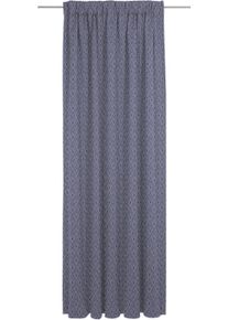 Vorhang Adam "Urban Cactus" Gr. 4, blau (royalblau), B:142cm H:245cm, Jacquard, Baumwolle, Gardinen, Vorhang, aus 100% Bio-Baumwolle