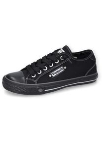 Slip-On Sneaker Dockers by Gerli, Damen, Gr. 40, schwarz, Textil, Schuhe Slip-On Sneaker, Sneaker, Schlupfschuh, Freizeitschuh mit elastischer Zierschn&uuml;rung