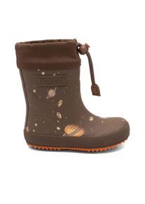 Gummistiefel bisgaard "thermo", Jungen, Gr. 36, braun (lost in space braun), Gummi, Basic, Schuhe Gummistiefel, Boots mit Lammwolle, Gr&ouml;&szlig;enschablone zum Download