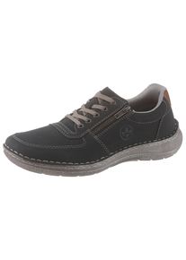 Schn&uuml;rschuh Rieker, Herren, Gr. 40, blau, Lederimitat, Schuhe Schn&uuml;rschuh, mit seitlichem Rei&szlig;verschluss, Freizeitschuh, Halbschuh, Schn&uuml;rschuh