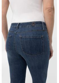 5-Pocket-Jeans WONDERJEANS "Relaxed Straight", Damen, Gr. 42, L&auml;nge 32, blau stone, Denim/Jeans, Obermaterial: 87% Baumwolle, 10% Polyester, 3% Elasthan, straight fit, Jeans 5-Pocket-Jeans, Cool, modern und vielseitig zu stylen