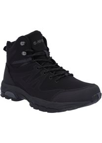 Wanderschuh Hi-Tec "JACKDAW MID WP", Herren, Gr. 41, schwarz (schwarz, carbon grau), Synthetik, Textil, Schuhe Wanderschuh, wasserdicht