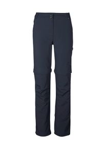 Zip-off-Hose Killtec "KOS 187 KG WMN PNTS", Damen, Gr. 24, Kurzgr&ouml;&szlig;en, blau (nachtblau), Obermaterial: 92% Polyester, 8% Elasthan, Hosen Zip-off-Hose, Abzippbare Funktionshose mit Komfort-Stretch, schnelltrocknend