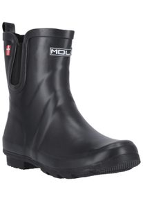 Gummistiefel MOLS "Silverwater W", Damen, Gr. 41, schwarz, Naturkautschuk, Schuhe Gummistiefel, wasserdicht