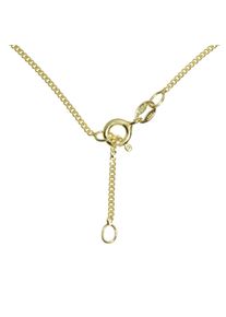 Silberkette OSTSEE-SCHMUCK "OSTSEE-SCHMUCK Kette Panzer diamantiert 1,3 mm breit", gold (wei&szlig;, neutral), Halsketten, M&auml;dchen, 36 bis 38cm, Silber 925 (Sterlingsilber), L: 36 38, Silberkette