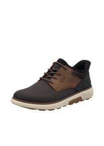 Slip-On Sneaker Rieker "Ready2GO", Herren, Gr. 47, braun (schwarz, braun), Lederimitat, Textil, Schuhe Slip-On Sneaker, Schlupfschuh, Halbschuh, Freizeitschuh mit Gummizug