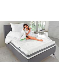 f.a.n. Kaltschaummatratze FAN "Punktoflex de Luxe KS, Matratze in 90x200 cm, 140x200 cm" Gr. 2, wei&szlig;, B:180cm H:22cm L:200cm, Bezug: 100% Polyester, Matratzen, Kaltschaummatratze, 7-Zonen-Luxus-Kaltschaum-Matratze, Greenfirst-Veredelung gegen Milben