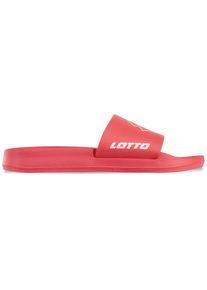 Badesandale Lotto, Herren, Gr. 42, pink (pink, wei&szlig;), Synthetik, clean, Schuhe Badesandale, - mit bequemem Fu&szlig;bett