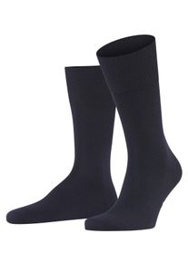 Socken Falke "Airport", Herren, Gr. 47-48, blau (schwarz navy), Baumwolle, Elasthan, Polyamid, Schurwolle, unifarben, normal, Socken Socken, klimaregulierend durch Schurwolle, atmungsaktiv, geruchshemmend