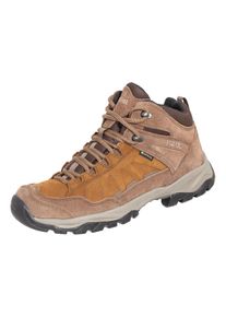 Wanderschuh Meindl "Meindl Nebraska Lady Mid GORE-TEX", Damen, Gr. 42, Normalschaft, braun, Nubukleder, Schuhe Wanderschuh, GORE-TEX &ndash; Winddicht, wasserdicht und atmungsaktiv