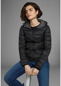 Steppjacke POLARINO, Damen, Gr. 44, schwarz, Web, Obermaterial: 100% Polyamid. Futter: 100% Polyamid. Wattierung: 100% Polyester, eingefasste Kante, Jacken Steppjacke, &Uuml;bergangsjacke f&uuml;r k&uuml;hle Tage, aus leichtem Webmaterial