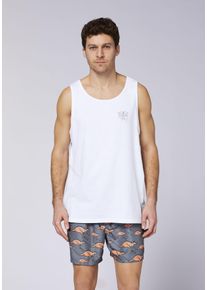 Tanktop Chiemsee, Herren, Gr. L (52/54), hellwei&szlig;, 100% Baumwolle, tiefer Rundhals, Tops Tanktop