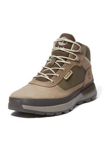 Schn&uuml;rboots Timberland "FIELD TREKKERMID LACE UP SNEAKER", Herren, Gr. 41,5, Polyester, md grau nubuck w dk braun, Leder, Schuhe Schn&uuml;rboots, Winterschuhe, Sneakerboots, Winterboots