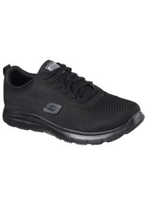 Berufsschuh Skechers Gr. 43, schwarz, 43, Lederimitat, Textil, Schuhe, Berufsschuh, Schn&uuml;rschuh f&uuml;r Gastronomie,Pflege mit gepolsterter Innensohle