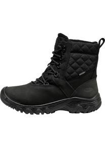 Winterstiefel Keen "GRETA BOOT II WP", Damen, Gr. 40, Textil, schwarz, Leder, Textil, Schuhe Winterstiefel, Snowboots, Winterboots, Winterschuhe, wasserdicht, gef&uuml;ttert