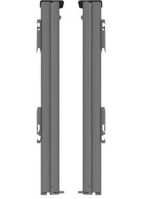 Amica Teleskopauszug "00170", grau (edelstahl), B:38cm H:2cm T:5cm, Teleskopausz&uuml;ge, Lieferung ohne Grillrost und Seitengitter, Teleskopauszug