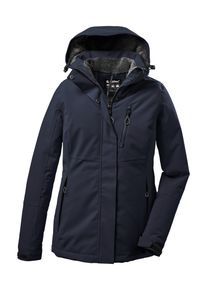 Outdoorjacke Killtec "KOW 140 WMN JCKT", Damen, Gr. 36, blau (navy), Obermaterial: 100% Polyester.Futter: 100% Polyester.F&uuml;llung: 100% Polyester, Jacken Outdoorjacke, Wasserdichte Damenjacke, atmungsaktiv, abnehmbare Kapuze