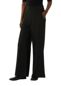 Jogger Pants comma, Damen, Gr. 46, N-Gr, schwarz, Web, Obermaterial: 97% Polyester, 3% Elasthan, unifarben, regular fit lang, Hosen Jogger Pants, mit weitem Bein, Sommerhose