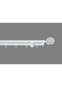 Kombi-Vorhangstange GOOD LIFE "Espiral" Gr. 20, wei&szlig;, L:480cm &Oslash;:20mm, Aluminium, Kunststoff, Metall, Gardinenstangen, Kombi-Vorhangstange