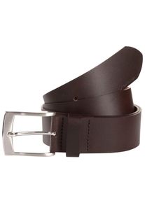 Lederg&uuml;rtel Tom Tailor "TTANDREW", Damen, Gr. 95, braun (dunkelbraun), Rindsleder, unifarben, G&uuml;rtel Lederg&uuml;rtel, 4 cm breit, Herreng&uuml;rtel, Jeans und Casual, bis Gr. 120