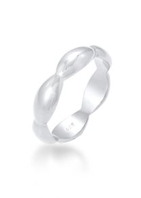 Silberring Elli "Ring Oval Unendlich Trend 925 Silber" Gr. 58, silber, Fingerringe, Damen, 58, Silber 925 (Sterlingsilber), Silberring