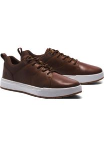 Sneaker Timberland "MAPLE GROVE LOW LACE UP SNEAKER", Herren, Gr. 47,5, Synthetik, braun, Leder, Schuhe Sneaker, Winterschuhe, Sneakerboots, Winterboots