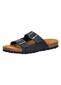 Pantoffel Lico "Pantolette Alvaro", Herren, Gr. 46, blau, Leder, Schuhe Pantoffel