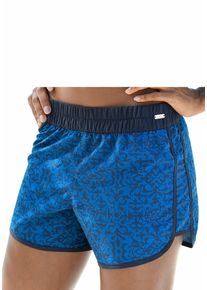 Badeshorts Venice Beach, Damen, Gr. 48, N-Gr, blau (marine, blau), Microfaser, Polyester, gemustert, Badehosen Badeshorts, mit dezentem Druck