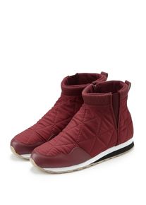 Winterstiefelette Vivance, Damen, Gr. 35, rot (bordeaux), Obermaterial: 50% Lederimitat, 50% Nylon. Decksohle: 100% Textilmaterial. Futter: 100% Textilmaterial. Laufsohle: 100% Synthetik, unifarben, Schuhe Winterstiefelette, in modischer Stepp-Optik, Ankle Stiefeletten, Outdoor Boots, Sneaker