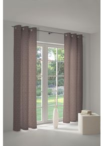 Vorhang Adam "Urban Cactus" Gr. 4, braun (dunkelbraun), B:145cm H:245cm, Jacquard, Baumwolle (Bio-Baumwolle), Gardinen, Vorhang, aus 100% Bio-Baumwolle