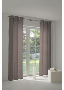 Vorhang Adam "Urban Cactus" Gr. 2, braun (dunkelbraun), B:145cm H:175cm, Jacquard, Baumwolle (Bio-Baumwolle), Gardinen, Vorhang, aus 100% Bio-Baumwolle