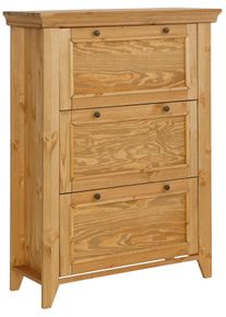 Schuhschrank OTTO HOME "Skandinavia", beige (gelaugt, ge&ouml;lt), B:100cm H:133cm T:38cm, Schr&auml;nke, Schuhschrank, in 2 Gr&ouml;&szlig;en