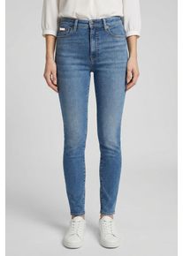 High-waist-Jeans Calvin Klein Jeans, Damen, Gr. 27, L&auml;nge 30, vintage avenue, Denim/Jeans, Obermaterial: 80% Baumwolle, 12% Polyester, 6% Elastomultiester, 2% Elasthan, unifarben, skinny fit lang, Jeans High-waist-Jeans, skinny fit, used washed