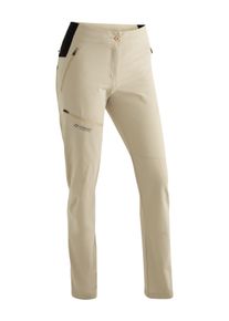 Outdoorhose Maier Sports "Latit Slim Vario W", Damen, Gr. 50, Normalgr&ouml;&szlig;en, braun (hellbraun), 88% Polyester (recycelt), 12% Elasthan, Hosen Outdoorhose, Damen Wanderhose, lange Outdoor-Hose, Trekkinghose slim