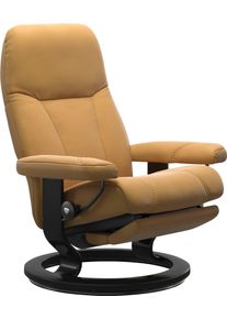 Relaxsessel stressless "Consul", gelb (honey paloma), B:76cm H:100cm T:74cm, Leder BATICK: BATICK ist ein leicht korrigiertes, durchgef&auml;rbtes und genarbtes M&ouml;belleder, bei dem die meisten Unebenheiten und Spuren in der Regel entfernt wurden.;Leder PALOMA: PALOMA ist ein durchgef&auml;rbtes Semianilin-M&ouml;belleder mit nat&uuml;rlicher Narbung.;ROHLEDER Stoff Q2 FARON: Ein fester zuverl&auml;ssiger Boucl&eacute; mit einem 