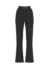 JOOP! Schlaghose JOOP JEANS "Tuvana", Damen, Gr. M, N-Gr, schwarz, Web, Obermaterial: 71% Baumwolle, 22% Polyester, 7% Elasthan, clean, unifarben, regular fit lang, Hosen Schlaghose, mit elastischem Bund