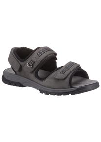 Waldl&auml;ufer Sandale WALDL&Auml;UFER "Harald", Herren, Gr. 8,5 (42,5), grau, Nubukleder, Schuhe Sandale, Sommerschuh, Klettschuh, Outdoorsandale, mit Klettriemchen, G-Weite