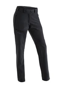 Funktionshose Maier Sports "Latit W", Damen, Gr. 23, Kurzgr&ouml;&szlig;en, schwarz, 88% Polyester (Recycelt), 12% Elasthan, Hosen Funktionshose, Schnelltrocknende Outdoorhose aus elastischem Material