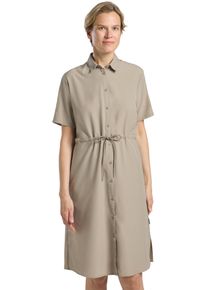 Sommerkleid Jack Wolfskin "WAIMEA DRESS W", Damen, Gr. M, N-Gr, grau (stone), Obermaterial: 100% Polyester, Kleider Sommerkleid