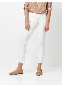 7/8-Jeans Toni, Damen, Gr. 46, N-Gr, wei&szlig;, Denim/Jeans, Obermaterial: 92% Baumwolle, 6% Polyester, 2% Elasthan, unifarben, 7/8-L&auml;nge, Jeans 7/8-Jeans, geschlitzt, mit Stretch