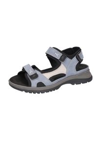 Waldl&auml;ufer Trekkingsandale WALDL&Auml;UFER "H-Sora", Damen, Gr. 3,5 (36), blau (jeansblau, grau, schwarz), Nubukleder, Textil, Schuhe Trekkingsandale, Outdoorschuh, Sommerschuh, Keilabsatz, in bequemer Schuhweite H