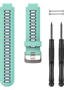 Garmin Smartwatch-Armband "Schwarzes/Graues Uhrenarmband", blau (t&uuml;rkis), Uhrenarmb&auml;nder, Smartwatch-Armband