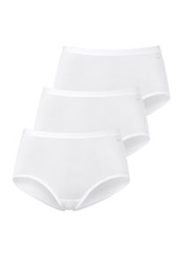 Taillenslip Mey "Lights", Damen, Gr. 38, wei&szlig;, Single Jersey, Obermaterial: 55% Baumwolle, 40% Viskose, 5% Elasthan, k&ouml;rpernah, Unterhosen Taillenslip, ohne st&ouml;rende Seitenn&auml;hte